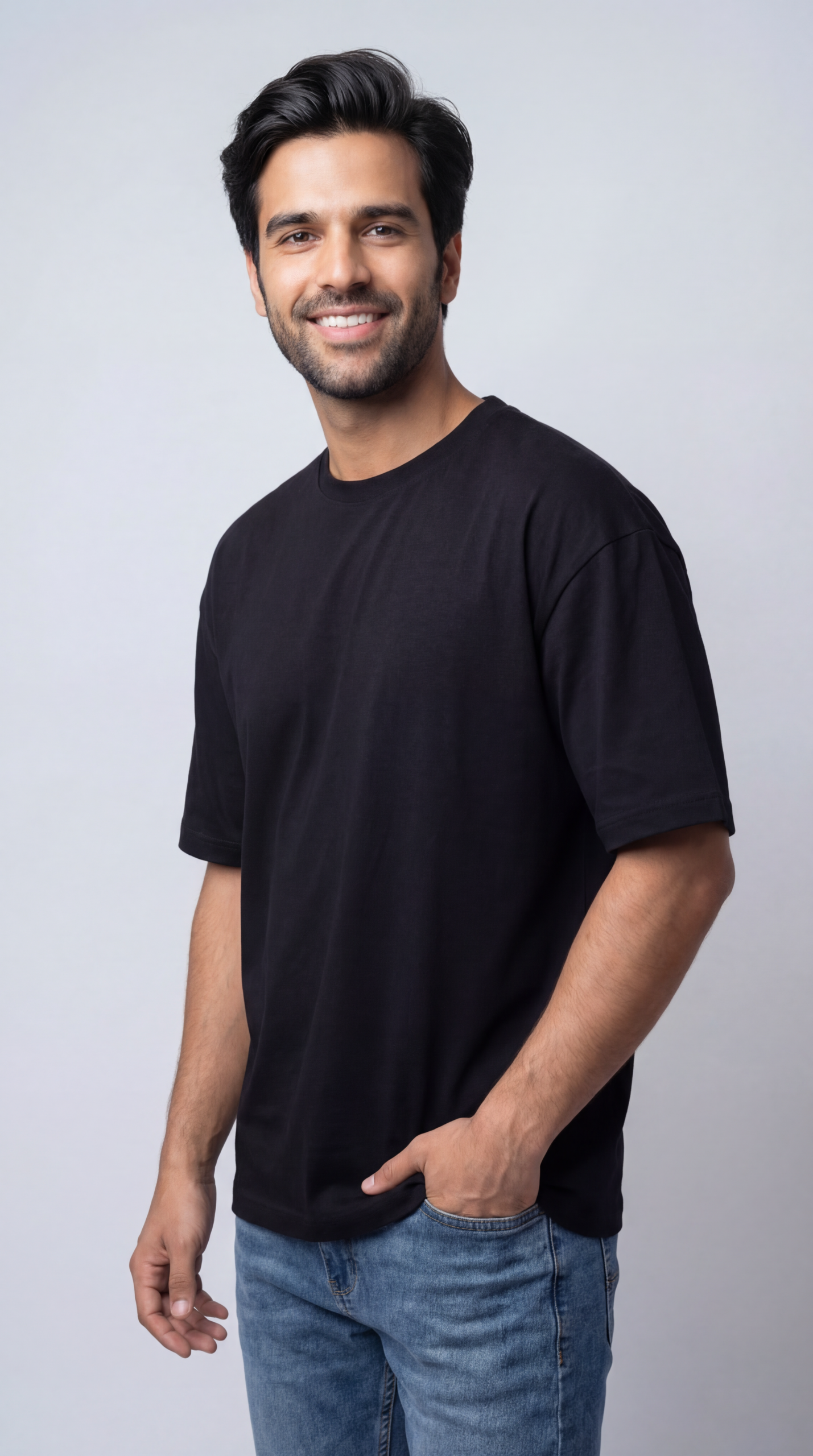 Men’s Black Oversized T-shirt - Image 5