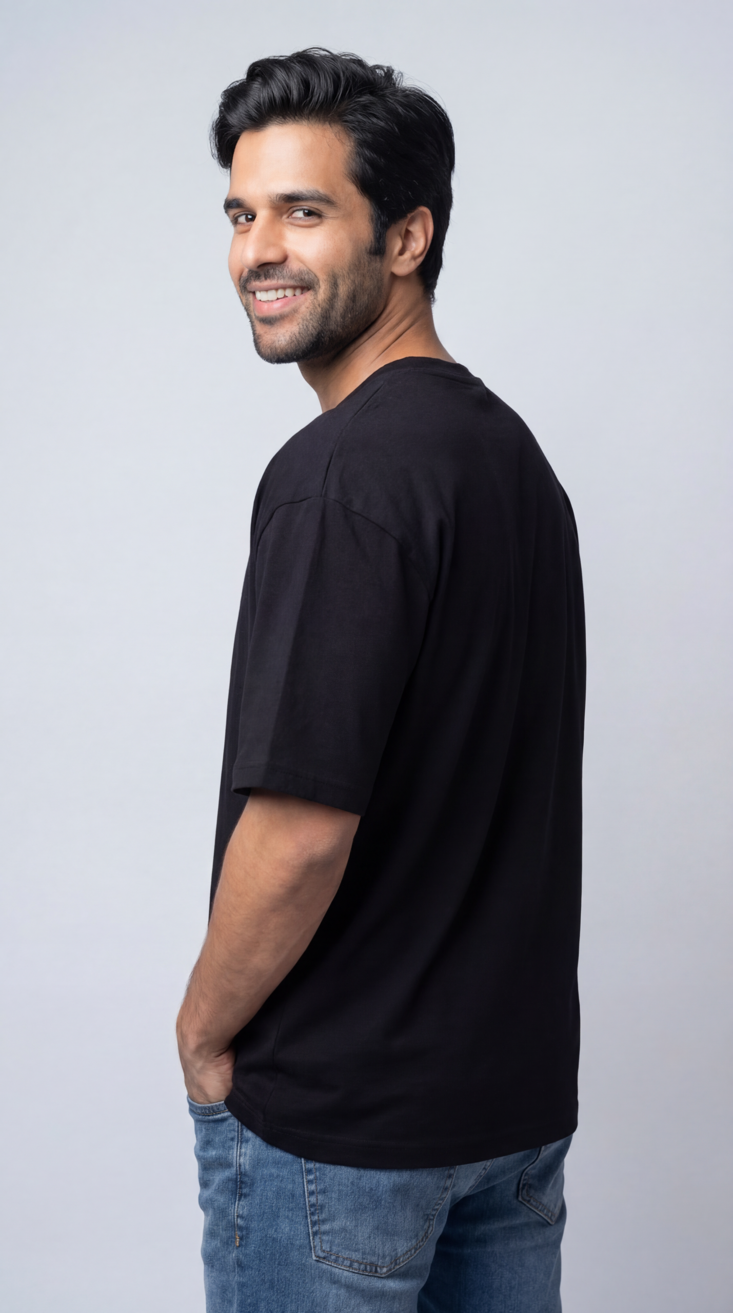Men’s Black Oversized T-shirt - Image 4