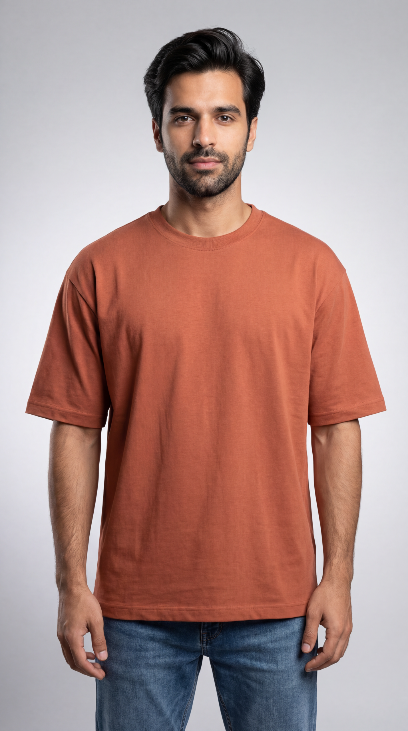 Men’s Terracotta Oversized T-shirt - Image 4