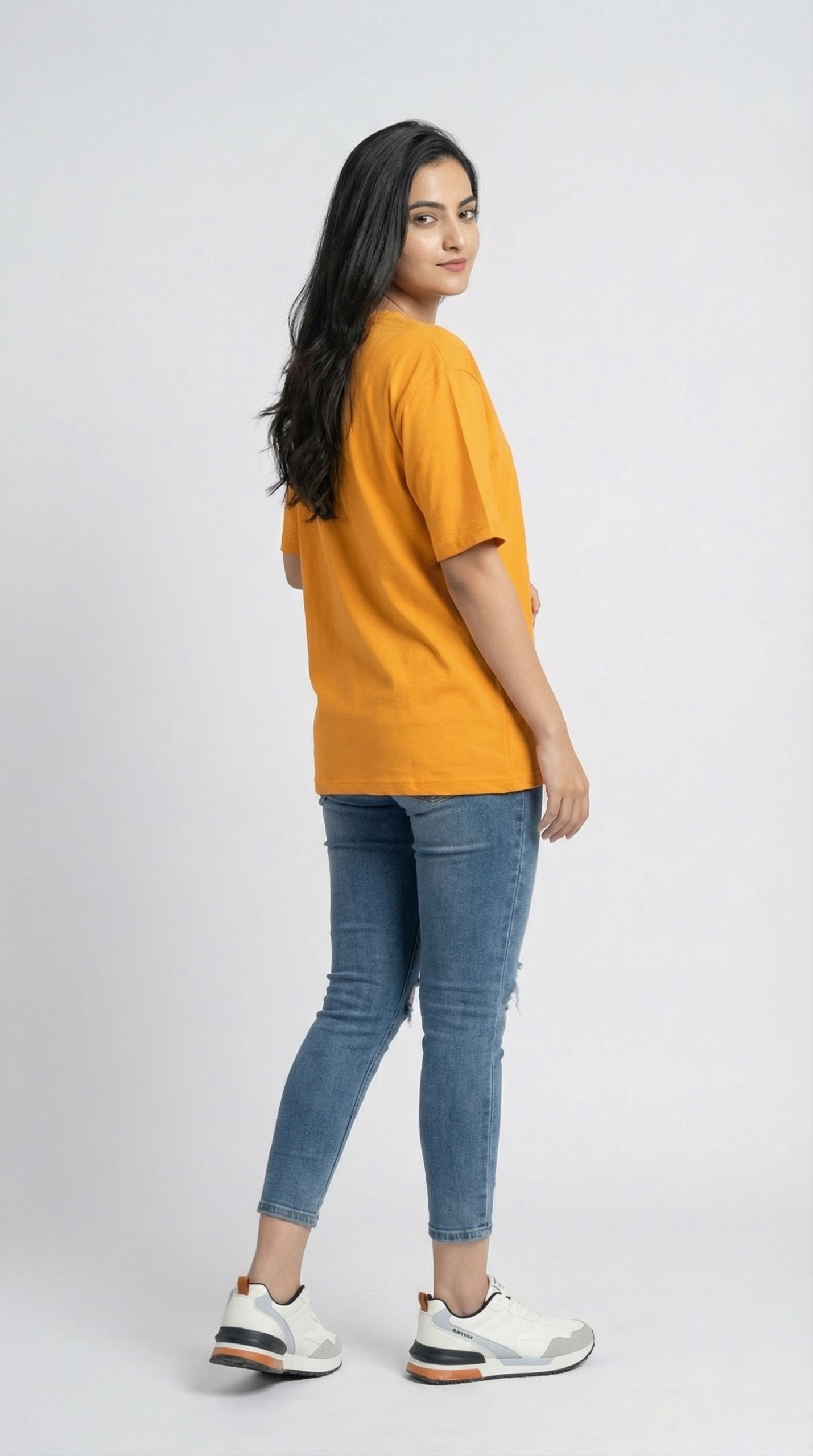 Women’s Mustered Yellow Oversized T-shirt - Image 2