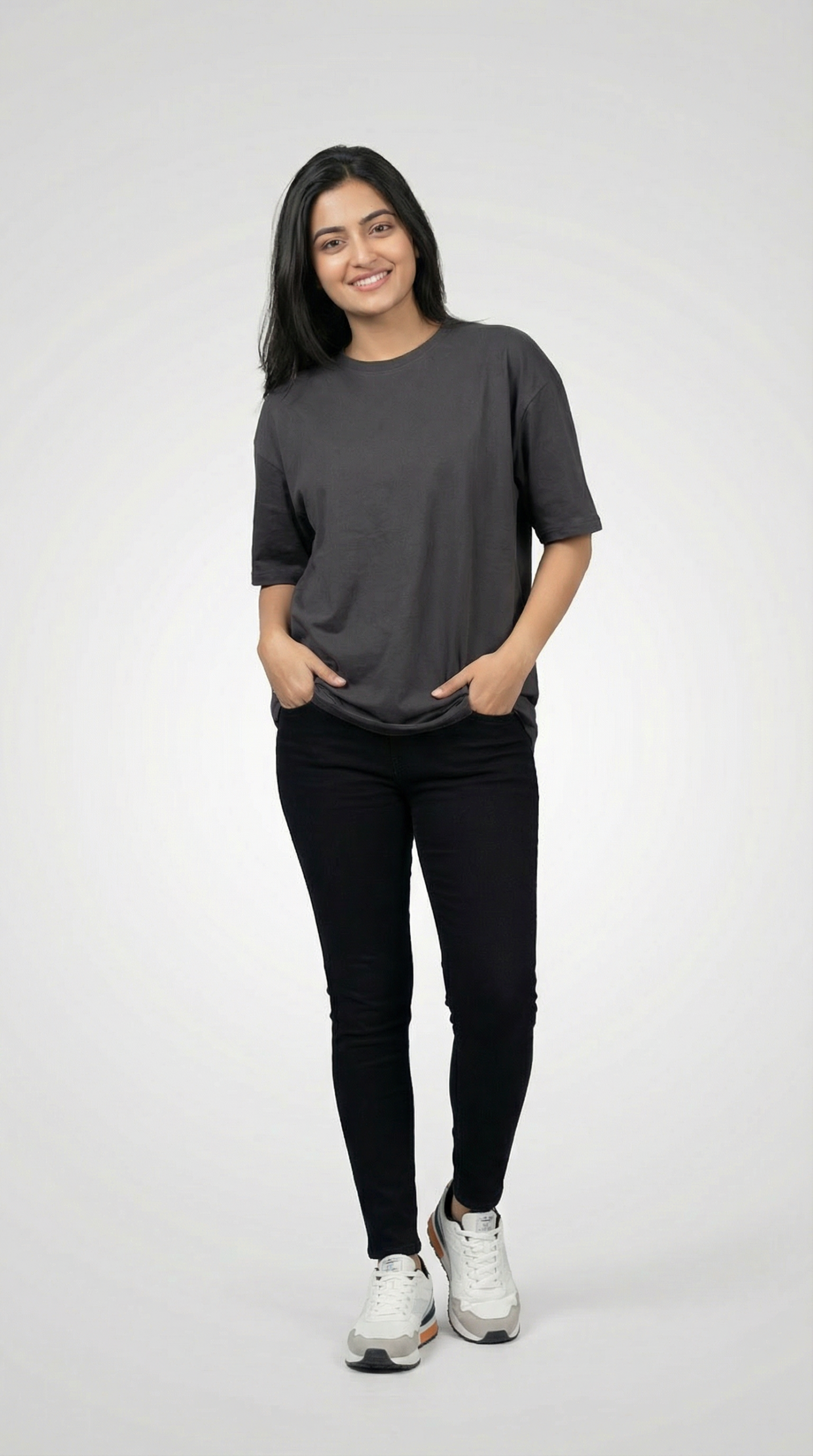 Women’s Grey Oversized T-shirt