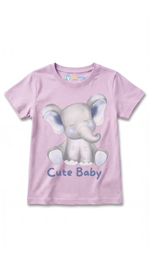 Girl Kid’s Printed T-Shirts Ice Pink