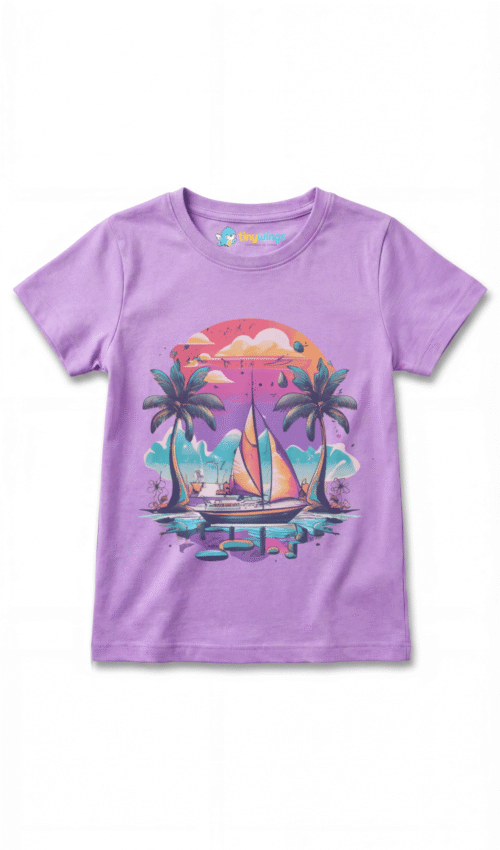 Girl Kid’s Printed T-Shirts Lavender