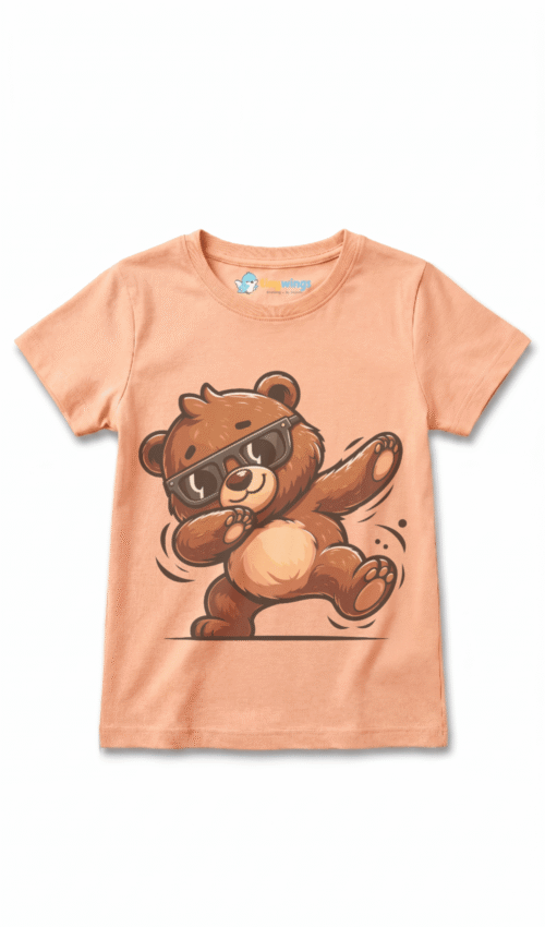 Girl Kid’s Printed T-Shirts Lite Orange