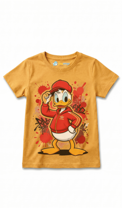 Girl Kid’s Printed T-Shirts Mustard Yellow