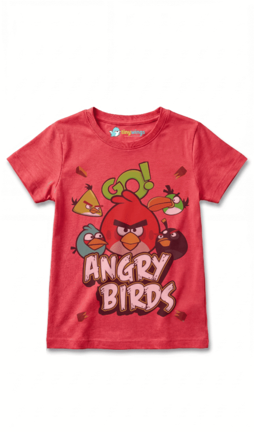 Girl Kid’s Printed T-Shirts Red