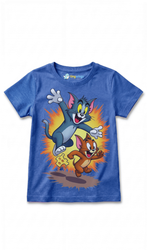 Girl Kid’s Printed T-Shirts Royal Blue