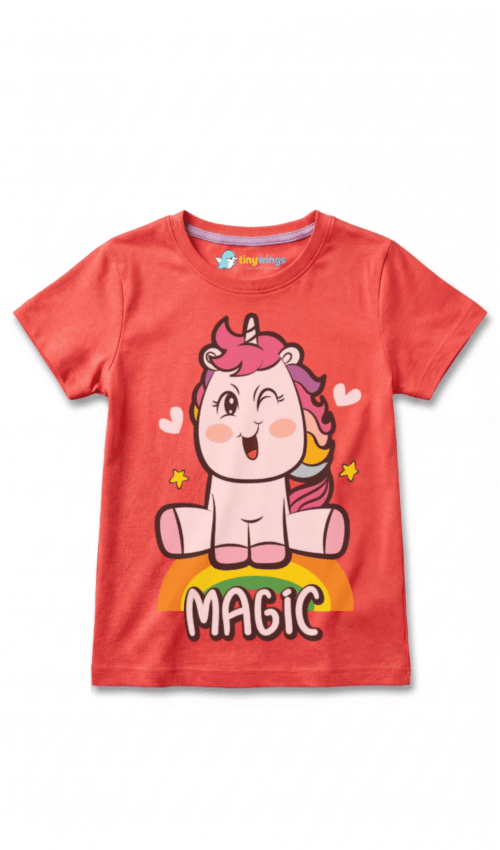 Girl Kid’s Printed T-Shirts Tomato